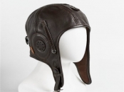 Лётный шлем на флисе/ коричневый 