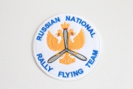 Шеврон « Russian National Rally Flying Team» , белый