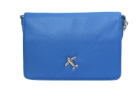 Авторская женская сумка с самолетом,синяя