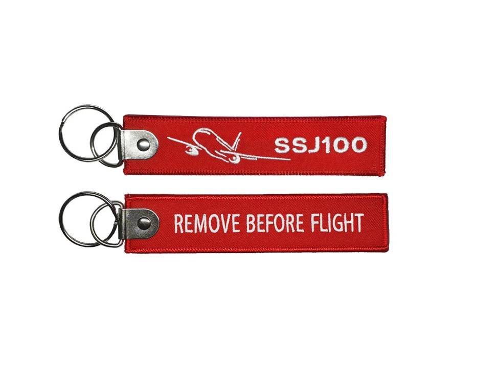 Брелок «Remove before flight -Superjet 100»