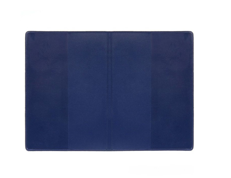 Обложка на паспорт с самолетом /синяя 