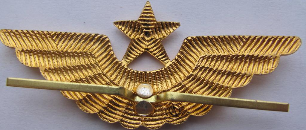 Эмблема на тулью ВВС СССР (крылья, звезда)