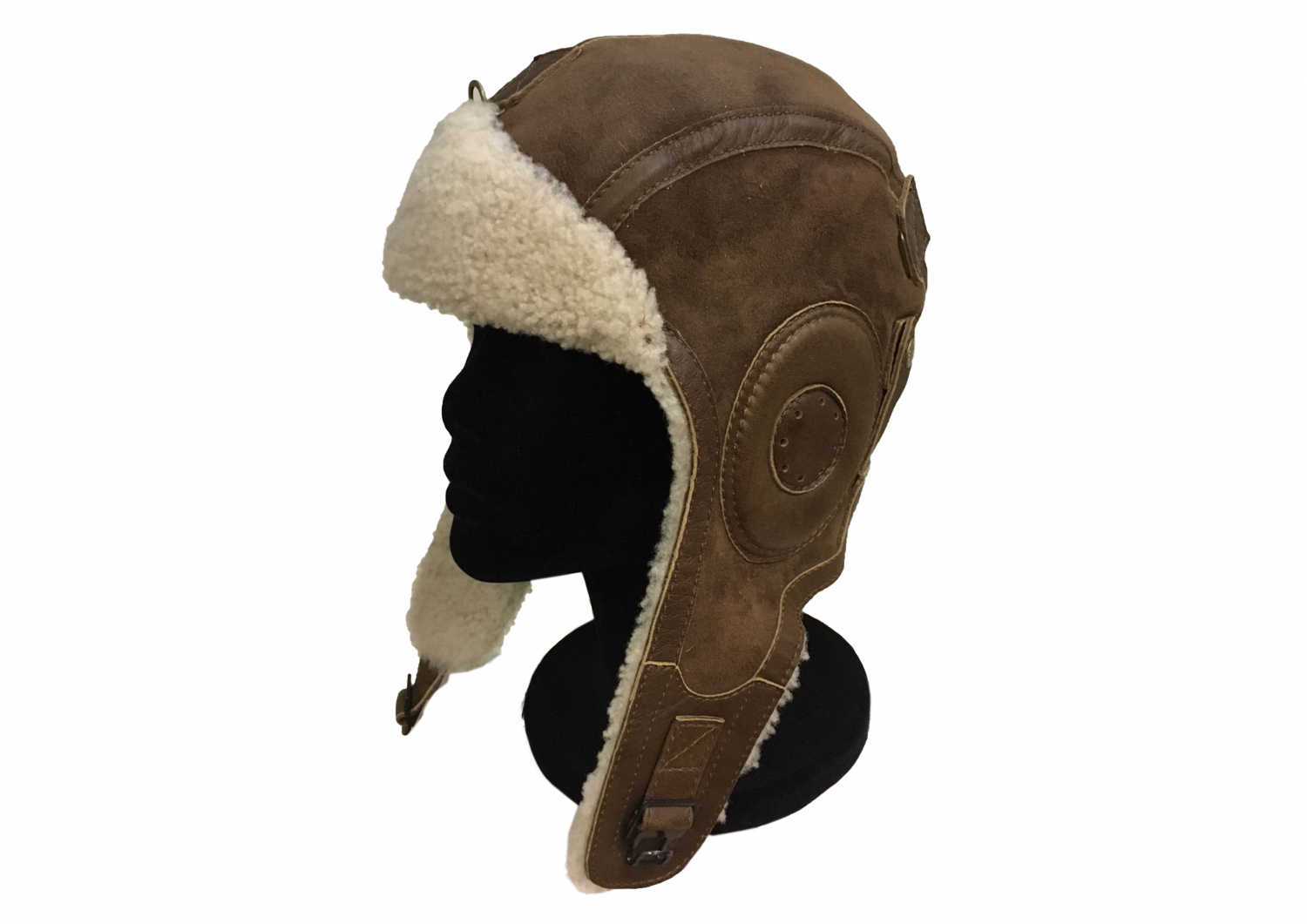 Шлем овчина-дубленка / коричневый 