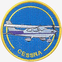 Шеврон «Cessna» (голубой фон) 