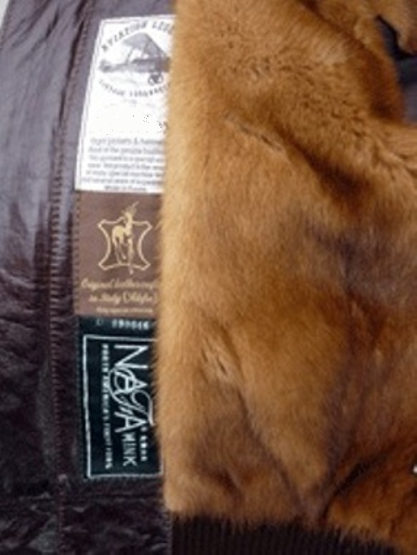 Женская лётная куртка с мехом лисы