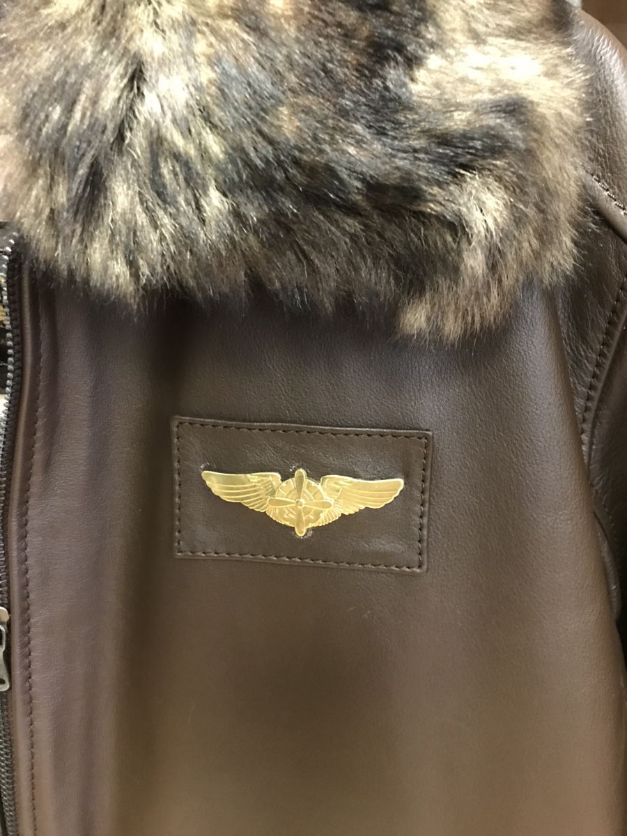 Мужская куртка-пилот/ коричневая 